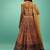 Awesome Yellow Chinon Digital Print Designer Reception Wear Lehenga