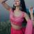 Stunning Pink Digital Printed Organza Engagement Wear Lehenga Choli