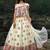 Off White Floral Thread Embroidered Soft Net Party Wear Lehenga Choli