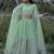 Adorable Pastel Green Sequins Georgette Reception Wear Lehenga Choli