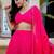 Astounding Pink Leheriya Georgette Bridesmaid Lehenga Choli