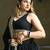 Pretty Black Heavy Lace Work Georgette Reception Wear Lehenga Choli