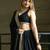 Pretty Black Heavy Lace Work Georgette Reception Wear Lehenga Choli