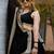Pretty Black Heavy Lace Work Georgette Reception Wear Lehenga Choli
