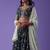 Pretty Blue Dori Work Georgette Wedding Lehenga Choli With Dupatta