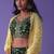 Lovely Green Zari Embroidered Georgette Mehendi Wear Lehenga Choli