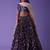 Precious Purple Zari Embroidered Georgette Lehenga Choli With Dupatta