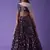 Precious Purple Zari Embroidered Georgette Lehenga Choli With Dupatta