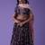 Precious Purple Zari Embroidered Georgette Lehenga Choli With Dupatta