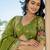 Dazzling Green Thread Embroidered Silk Mehendi Wear Lehenga Choli