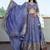 Beautiful Lavender Silk Sequins Embroidered Lehenga Choli With Dupatta