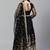 Black & White Solid Semi-Stitched Lehenga & Unstitched Blouse with Dupatta