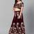 Purple & Golden Semi-Stitched Party Wear Lehenga & Unstitched Blouse with Dupatta