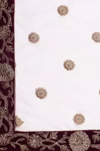 Purple & Golden Semi-Stitched Party Wear Lehenga & Unstitched Blouse with Dupatta