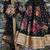 Black Floral Digital Printed Art Silk Bridal Lehenga Choli
