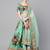 Green Floral Semi-Stitched Lehenga & Unstitched Blouse with Dupatta