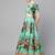 Green Floral Semi-Stitched Lehenga & Unstitched Blouse with Dupatta