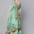 Green Floral Semi-Stitched Lehenga & Unstitched Blouse with Dupatta