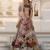 Gray Floral Digital Printed Art Silk Bridal Lehenga Choli