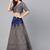 Navy Blue Embroidered Semi-Stitched Myntra Lehenga & Unstitched Blouse with Dupatta