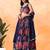 Rich Purple Floral Printed Chinon Lehenga Choli With Dupatta