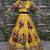 Yellow Floral Digital Printed Art Silk Bridal Lehenga Choli