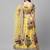 Yellow & Burgundy Printed Semi-Stitched Lehenga & Unstitched Blouse with Dupatta