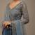 Lovely Blue Sequins Georgette Bridesmaid Lehenga Choli With dupatta