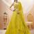 Adorable Neon Yellow Sequins Georgette Wedding Wear Lehenga Choli