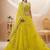 Adorable Neon Yellow Sequins Georgette Wedding Wear Lehenga Choli