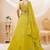 Adorable Neon Yellow Sequins Georgette Wedding Wear Lehenga Choli