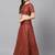 Maroon & Golden Semi-Stitched Bridal Lehenga & Unstitched Blouse with Dupatta
