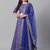 Blue & Golden Semi-Stitched Party wear Lehenga & Unstitched Blouse with Dupatta