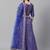 Blue & Golden Semi-Stitched Party wear Lehenga & Unstitched Blouse with Dupatta