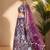 Dazzling Wine Sequins Net Engagement Wear Lehenga Choli