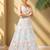 Wonderful Off-White Sequins Net Reception Wear Lehenga Choli
