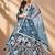 Stunning Teal Blue Sequins Net Designer Lehenga Choli With Dupatta