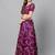 Purple Semi-Stitched Lehenga & Unstitched Blouse with Dupatta