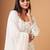 Fascinating White Thread Work Georgette Bridesmaid Lehenga Choli