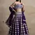 Purple Thread Work Georgette Lehenga Choli