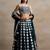 Lovely Dark Green Thread Work Georgette Festival Wear Lehenga Choli