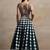 Lovely Dark Green Thread Work Georgette Festival Wear Lehenga Choli