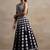 Pretty Dark Purple Thread Work Georgette Reception Wear Lehenga Choli