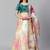 Off-White Semi-Stitched Lehenga & Unstitched Blouse with Dupatta