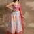 Fascinating White & Pink Zari Work Chinon Event Wear Lehenga Choli