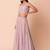 Astonishing Pink Embroidered Georgette Party Wear Lehenga Choli