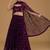 Awesome Purple Sequins Georgette Sangeet Wear Lehenga Choli