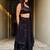 Wonderful Black Sequins Georgette Reception Wear Lehenga Choli