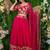 Astonishing Pink Zari Embroidered Georgette Lehenga Choli With Dupatta