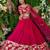 Astonishing Pink Zari Embroidered Georgette Lehenga Choli With Dupatta
